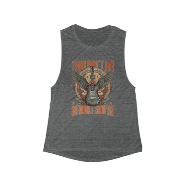 Hardy Radio Song Muscle Tank - Sunlit Funlit Country Music Tees